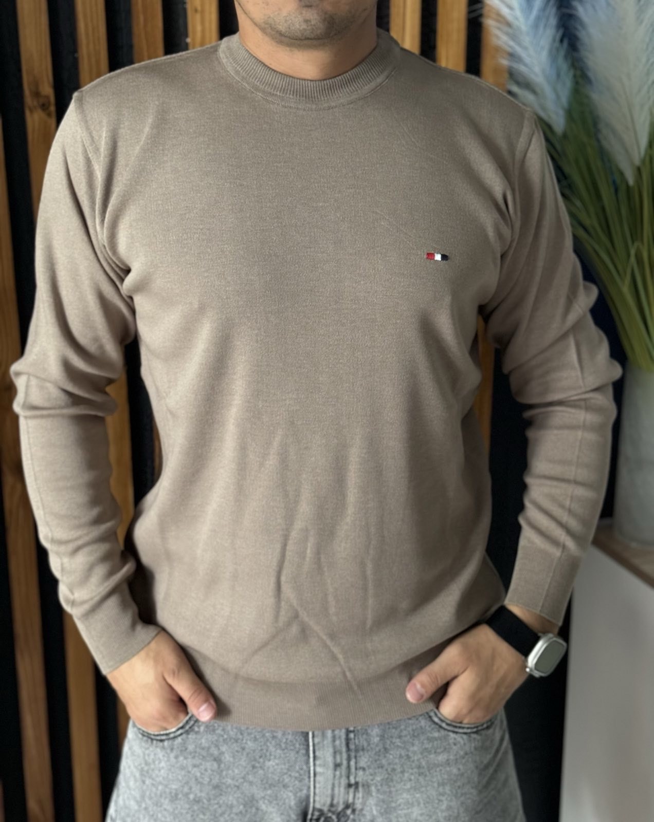 Свитер Nik (M-2XL) 55044 grey (деми)