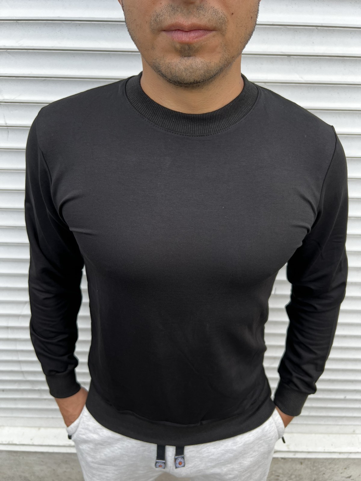 Свитер Nik (M-3XL) 55058 black (деми)