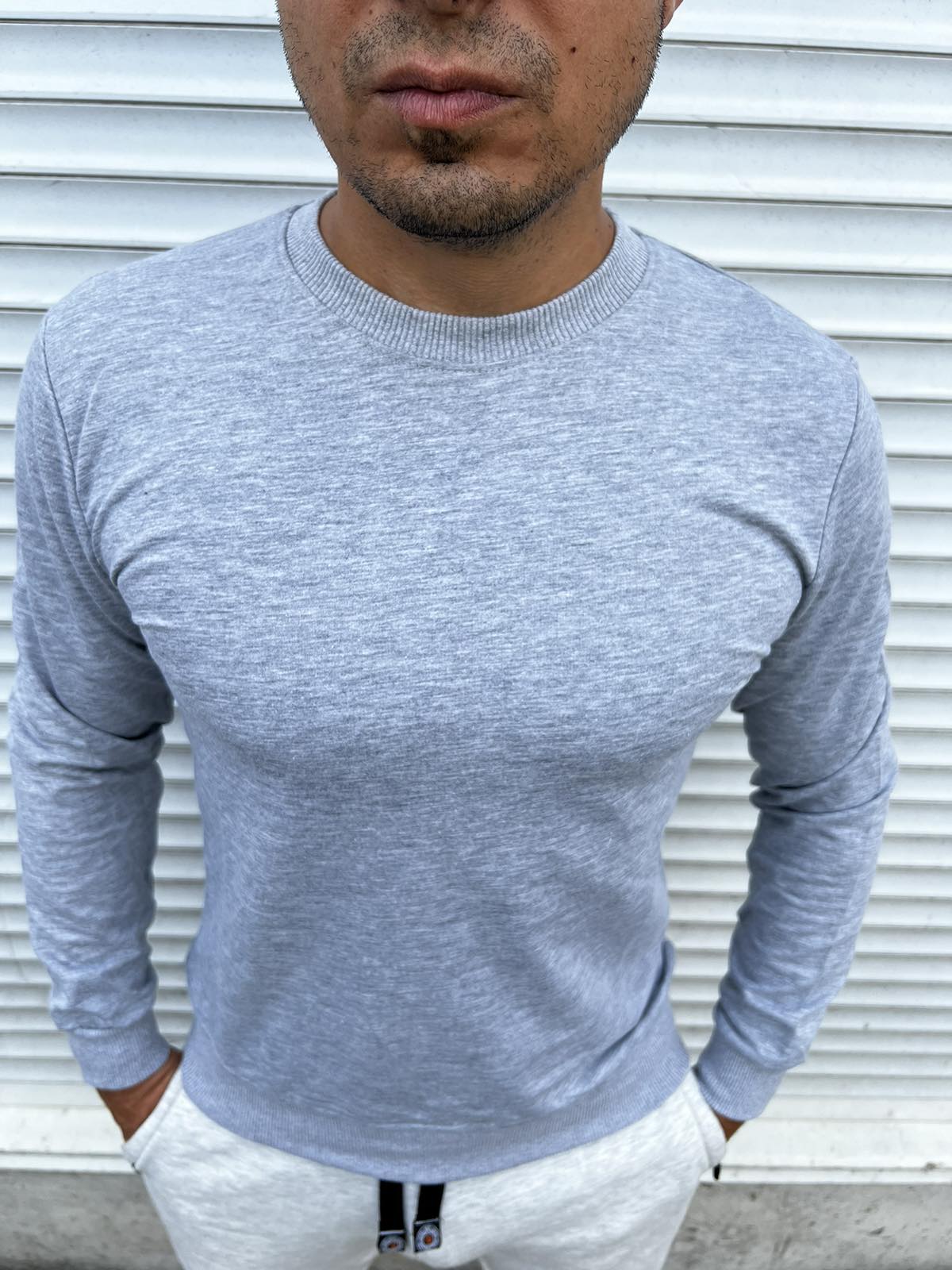 Свитер Nik (M-3XL) 55059 l.blue (деми)