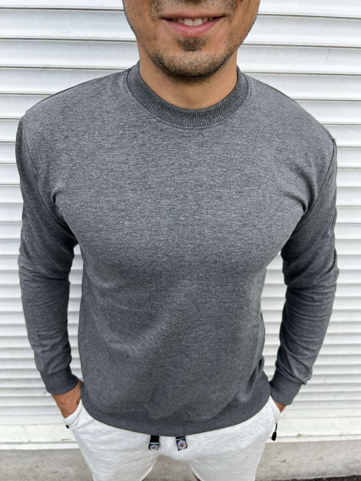 Свитер Nik (M-3XL) 55060 grey (деми)