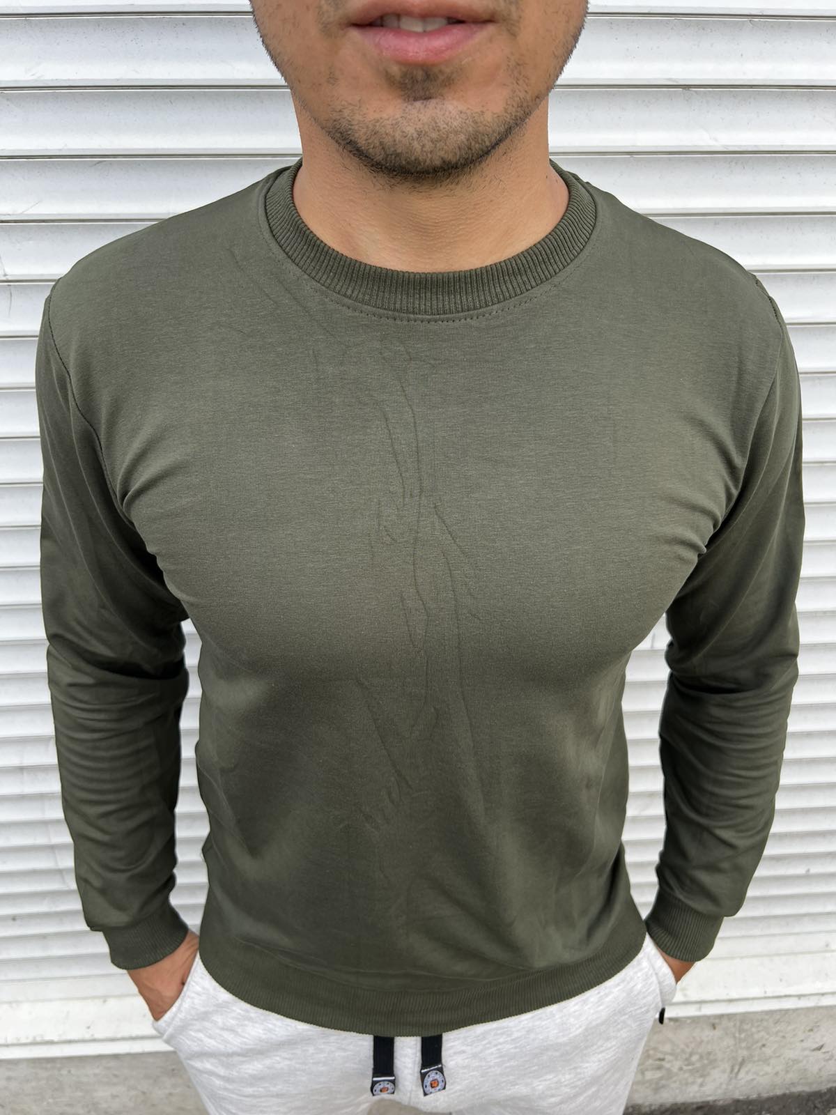 Свитер Nik (M-3XL) 55061 khaki (деми)