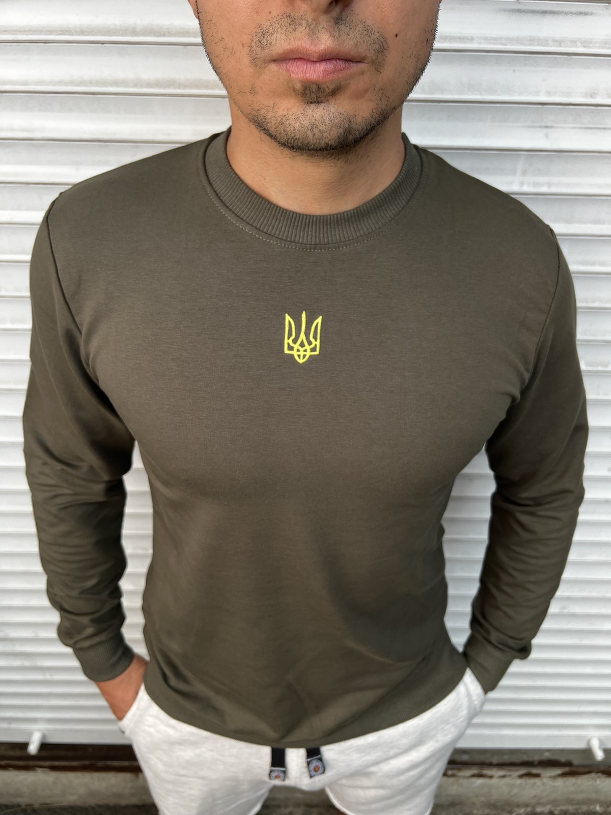 Свитер Nik (M-3XL) 55068 khaki (деми)