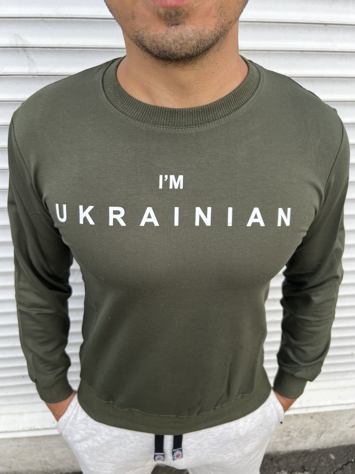 Свитер Nik (M-3XL) 55075 khaki (деми)