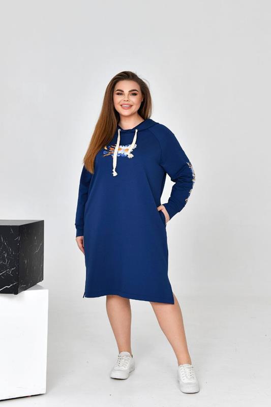 Платье Iren Veles (52-58) 4057 navy (деми)