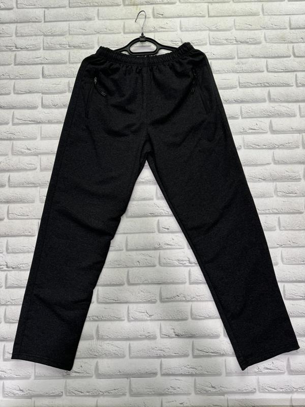 Штаны спорт Long Sport (46-54) LS44 black (деми)