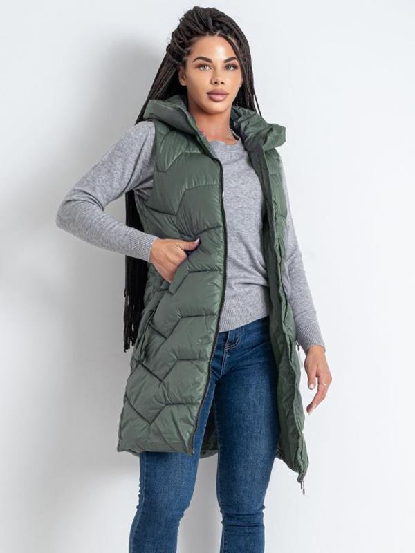Жилетка Sport style (L-3XL) 2302 green (деми)