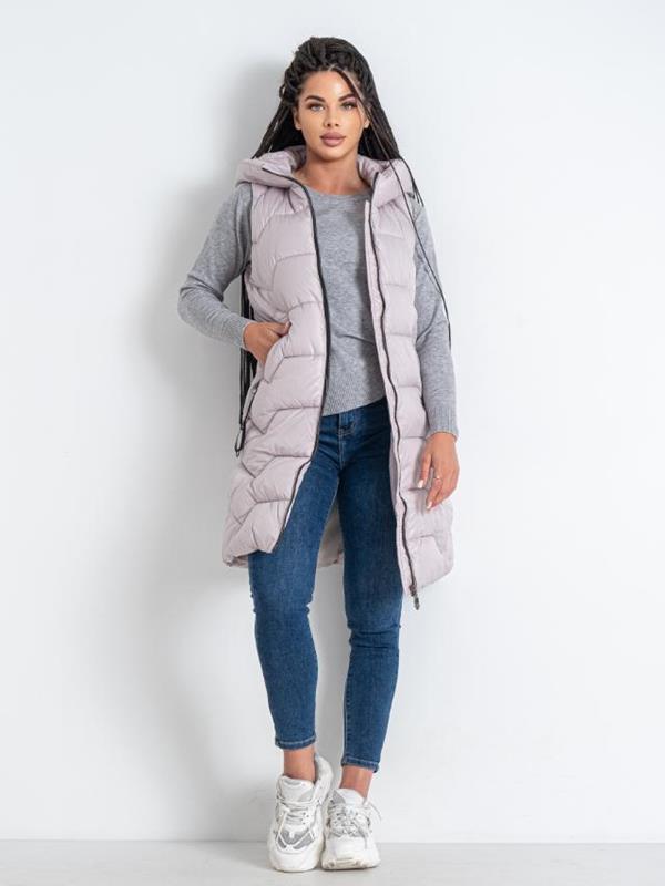 Жилетка Sport style (L-3XL) 2302 l.grey (деми)
