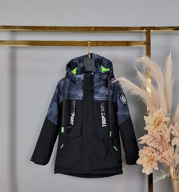 Куртка Delfinka (104-128) A802-1 black (деми)