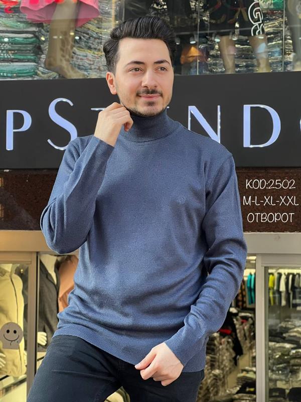 Свитер Vip Stendo (M-2XL) 2502 blue (деми)