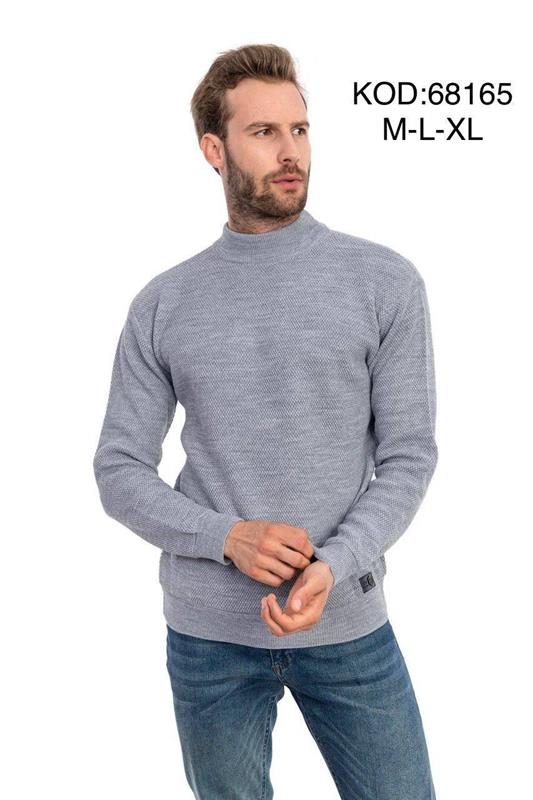 Свитер Vip Stendo (M-XL) 68165 grey (деми)