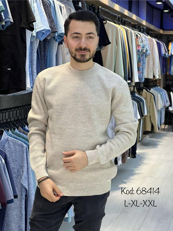 Свитер Vip Stendo (L-2XL) 68414 beige (деми)
