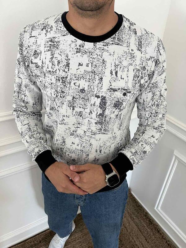 Свитер Nik (3XL-6XL) 55112 white (деми)