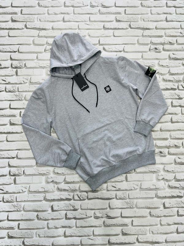 Худи Yulichka (M-3XL) H1777SI grey (деми)