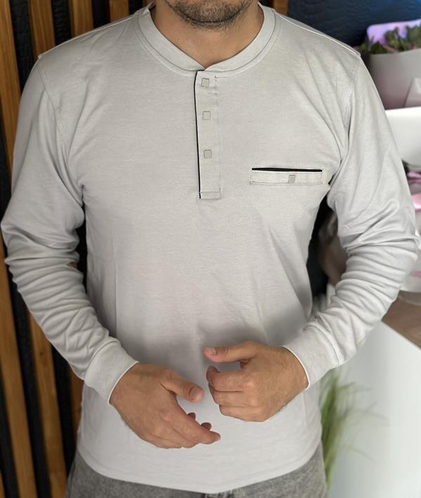 Свитер Nik (L-3XL) 55258 l.grey (деми)