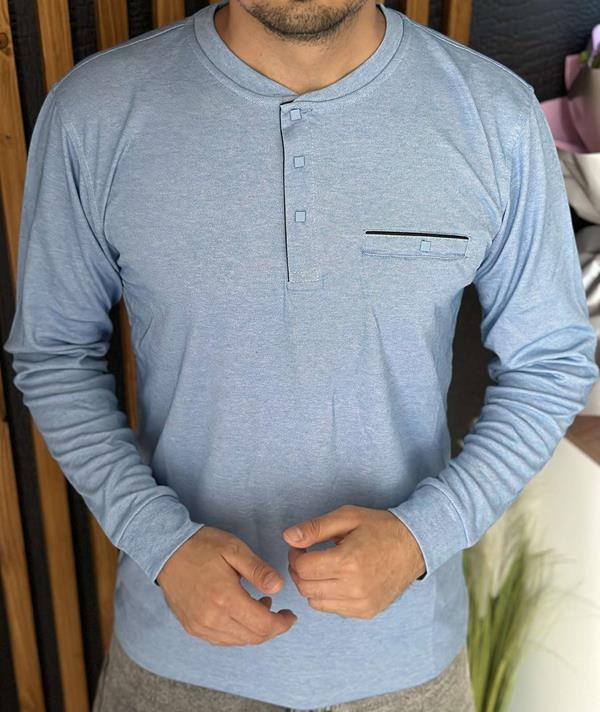 Свитер Nik (L-3XL) 55259 l.blue (деми)