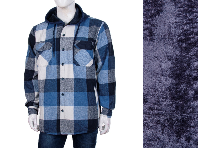 Рубашка Logaster (XL-5XL) A1681-2 blue (зима)