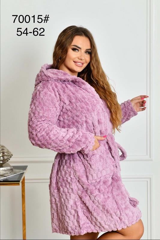Халат Brilliant (54-62) 70015 pink (зима)