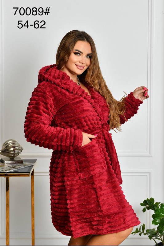Халат Brilliant (54-62) 70089 red (зима)