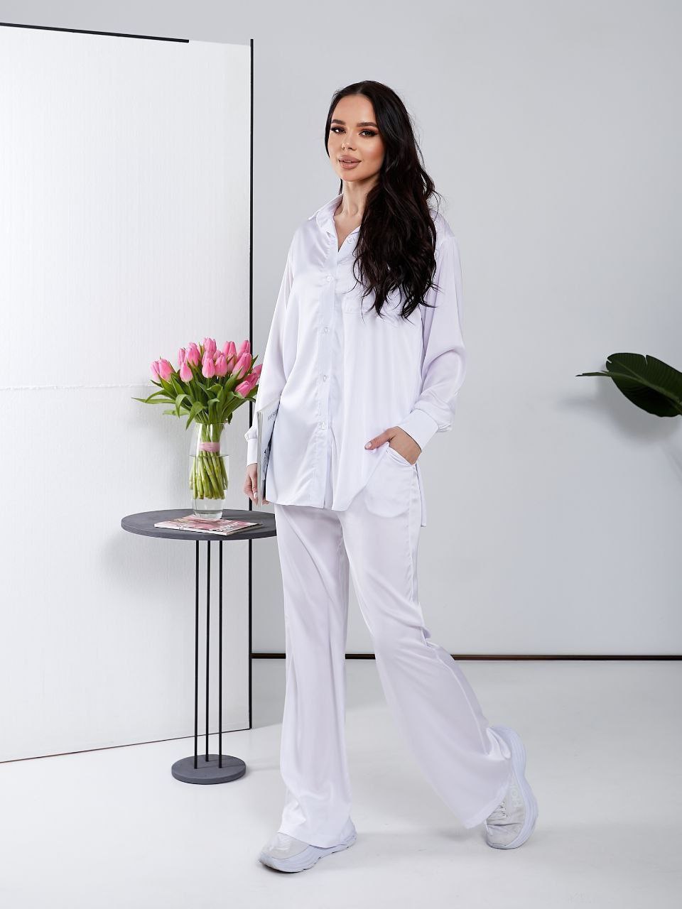 Костюм спорт Arina (42-48) 8038 white (деми)