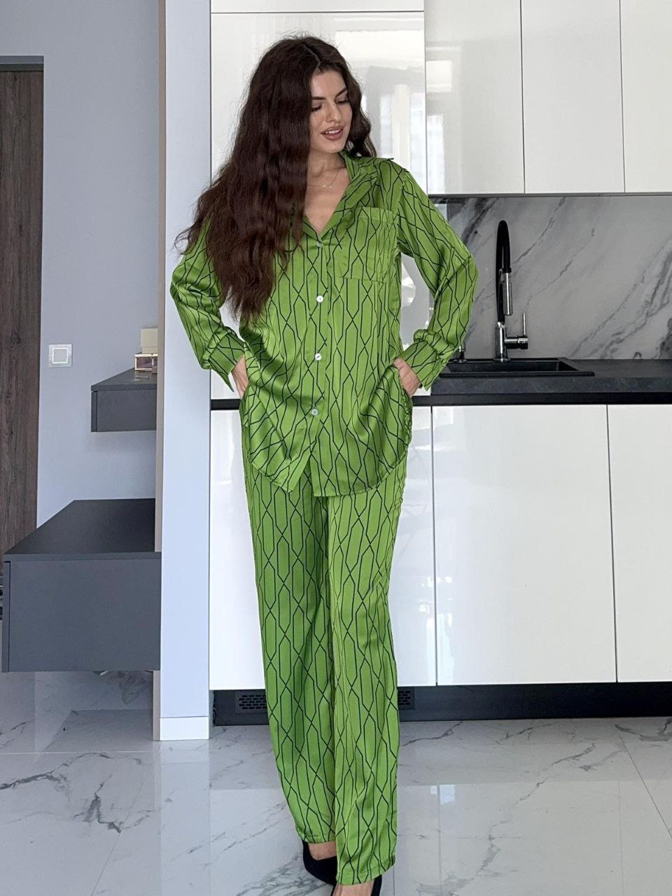 Костюм Arina (42-48) 8053 green (деми)