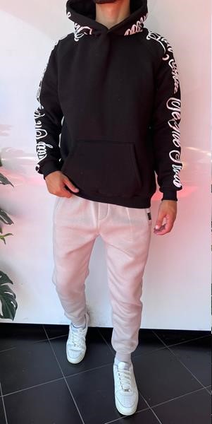 Худи Three Black (S-XL) 1666 black (зима)