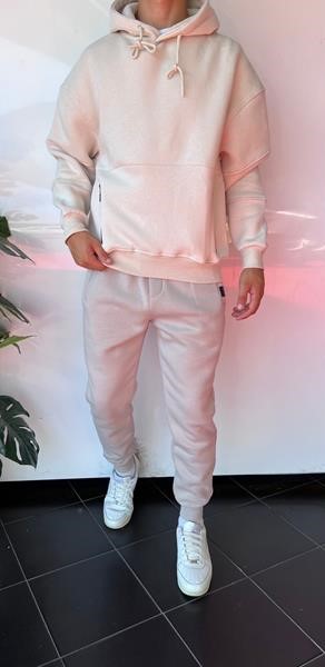 Худи Three Black (S-XL) 1698 l.beige (зима)