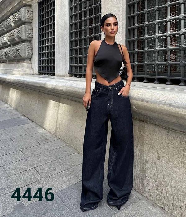 Джинсы Jeans Style (34-42) 4446 black (деми)