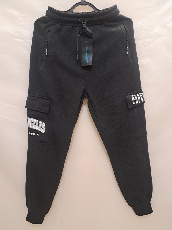 Штаны спорт Giang (M-3XL) 6711 grey (зима)