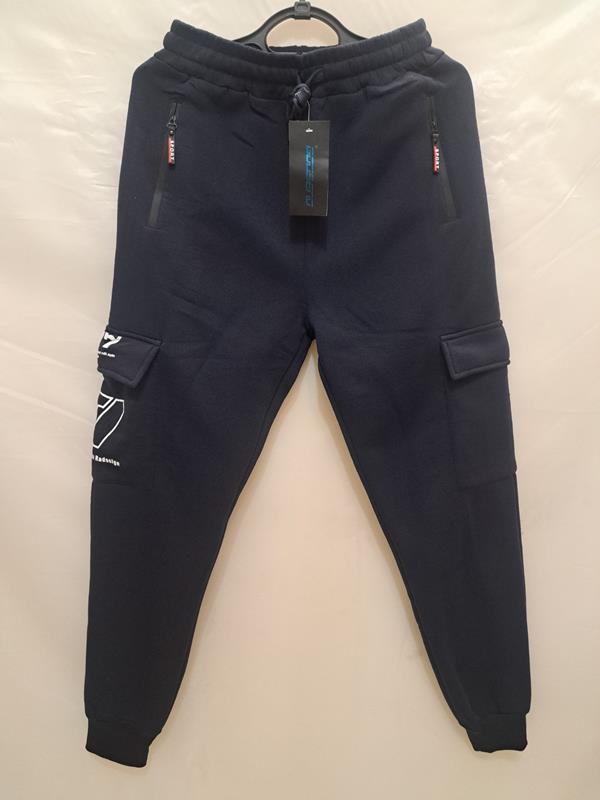 Штаны спорт Giang (M-3XL) 6712 navy (зима)