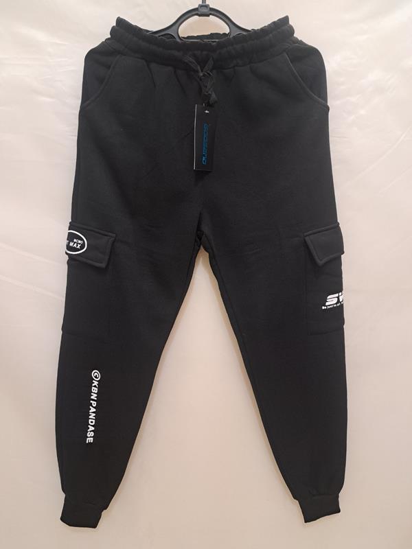 Штаны спорт Giang (M-3XL) 6719 black (зима)