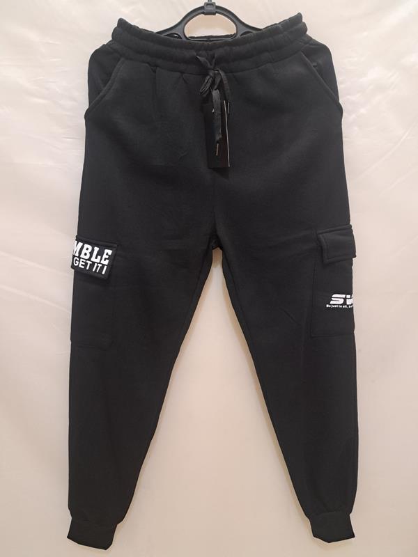 Штаны спорт Giang (M-3XL) 6722 black (зима)