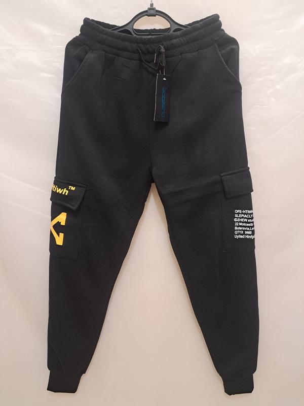 Штаны спорт Giang (M-3XL) 6723 black (зима)
