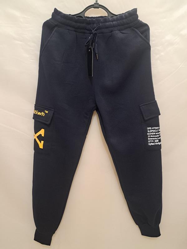 Штаны спорт Giang (M-3XL) 6723 navy (зима)