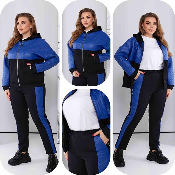 Костюм спорт BAT (50-60) 99 blue (деми)