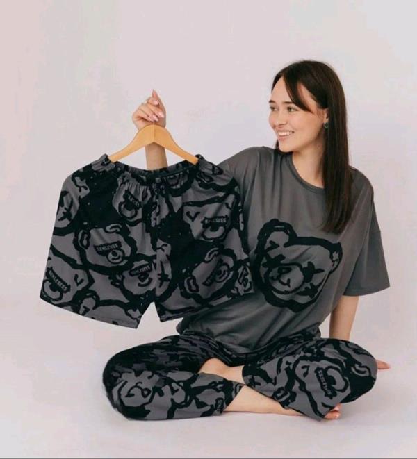 Пижама Diorella (L-2XL) DR12 grey (лето)
