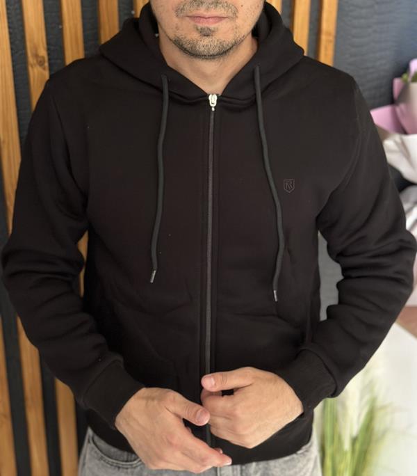 Кофта спорт Nik (M-2XL) 55300 black (зима)