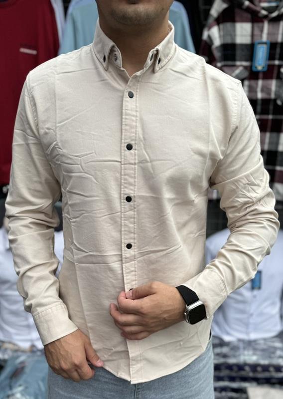 Рубашка Nik (3XL-6XL) 55319 beige (деми)