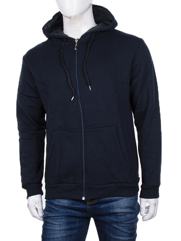 Кофта спорт Naser (S-2XL) A1202 black (зима)