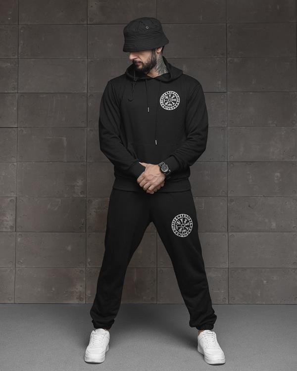 Костюм спорт Madoka (S-3XL) 498 black (деми)