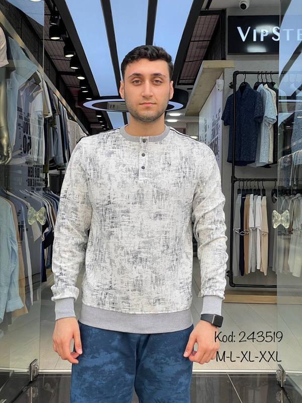 Свитер Vip Stendo (M-2XL) 243519 l.grey (деми)