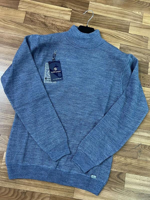 Свитер Vip Stendo (M-XL) 68165 l.blue (деми)