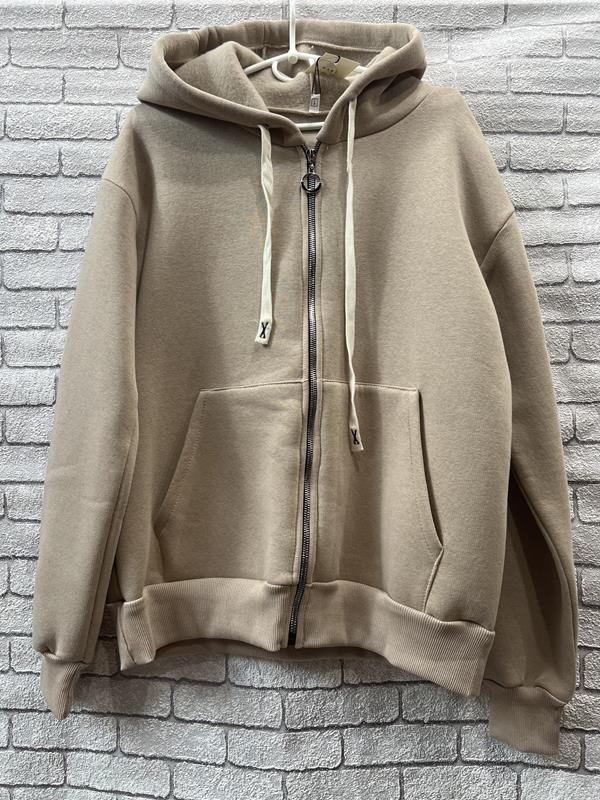 Кофта спорт Valentina (42-52) 15 beige (зима)