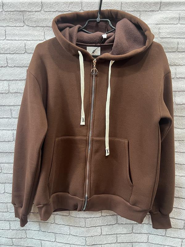 Кофта спорт Valentina (42-52) 15 brown (зима)