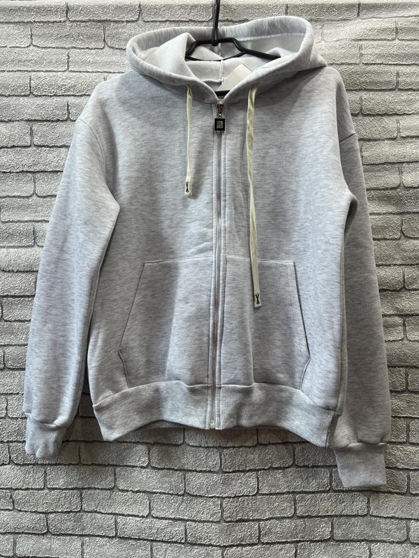 Кофта спорт Valentina (42-52) 15 l.grey (зима)