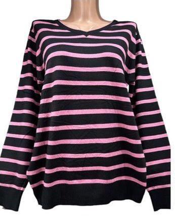 Свитер Novetly Store (48-54) 24003 black-pink (деми)