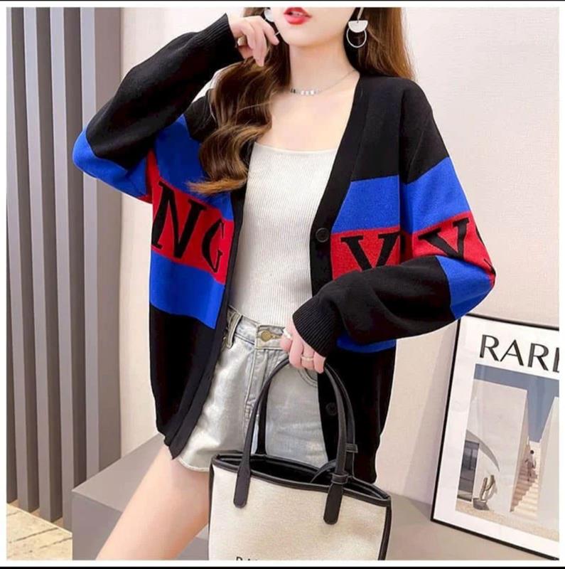 Кардиган Ekvato (44-50) 26331 black-blue (деми)