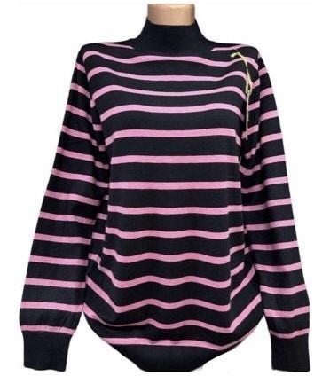 Свитер G.L.S.A (46-50) 24002 black-pink (деми)