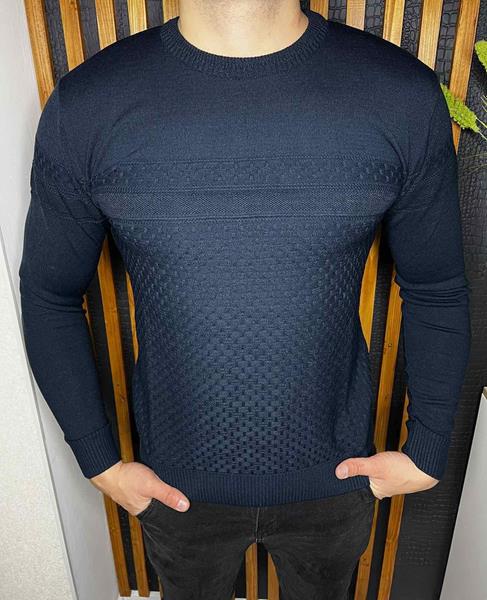 Свитер Nik (L-3XL) 55327 navy (деми)