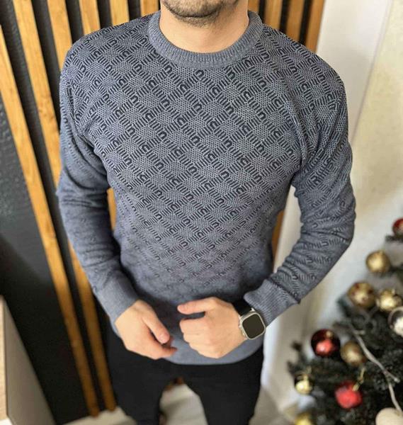 Свитер Nik (L-3XL) 55334 grey (деми)