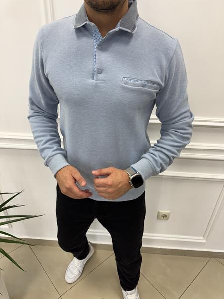 Свитер Nik (M-2XL) 55365 l.blue (деми)